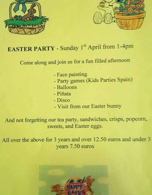 Domingo 1 de Abril EASTER PARTY