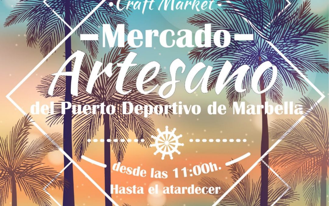 Este próximo domingo, estaré en el Mercado Artesano del Puerto Deportivo de Marbella